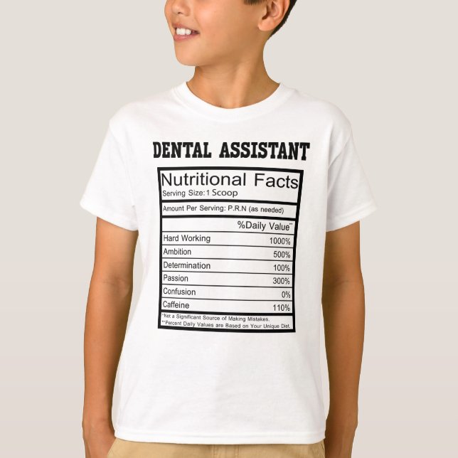T-shirt Assistant dentaire (Devant)