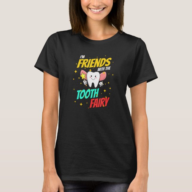 T-shirt Assistant Dentaire Dentiste Support Dentaire Fée D (Devant)