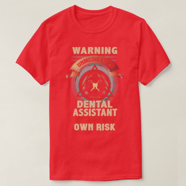 T-shirt Assistant dentaire non médicamenté (Design devant)