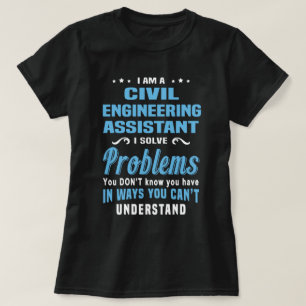 T-shirt Assistant du génie civil