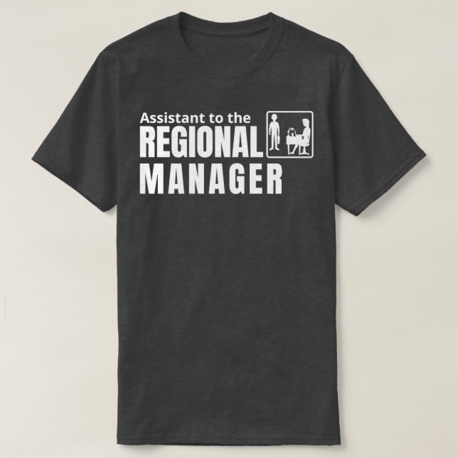 T-shirt Assistant Du Gestionnaire Régional 4 (Design devant)
