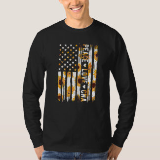 T-shirt Assistant(e) de soins infirmiers Drapeau américain