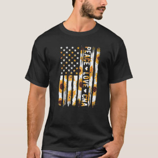 T-shirt Assistant(e) de soins infirmiers Drapeau américain