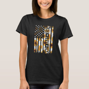 T-shirt Assistant en soins infirmiers certifié Drapeau amé