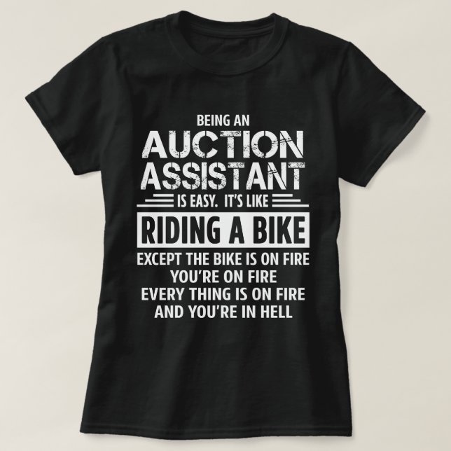 T-shirt Assistant Enchères (Design devant)