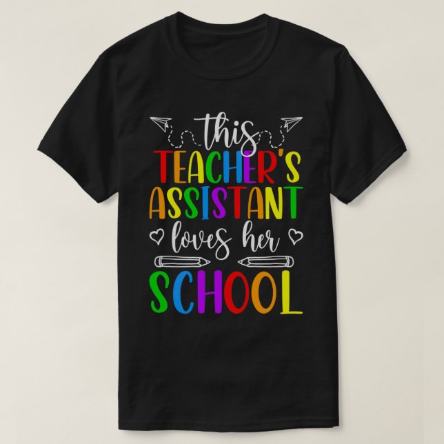 T-shirt Assistant Enseignement Meilleurs enseignants Assis (Design devant)