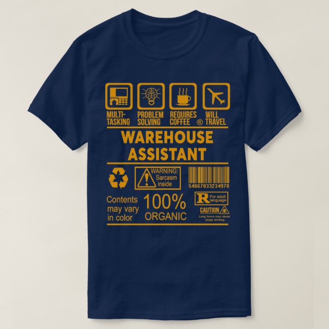 T-SHIRT ASSISTANT ENTREPÔT NICE DESIGN 2017 1 (Design devant)