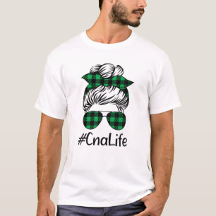 T-shirt Assistant infirmier certifié de l'AIIC Messy Bun S
