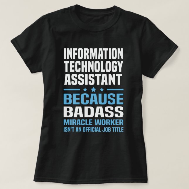 T-shirt Assistant informatique (Design devant)