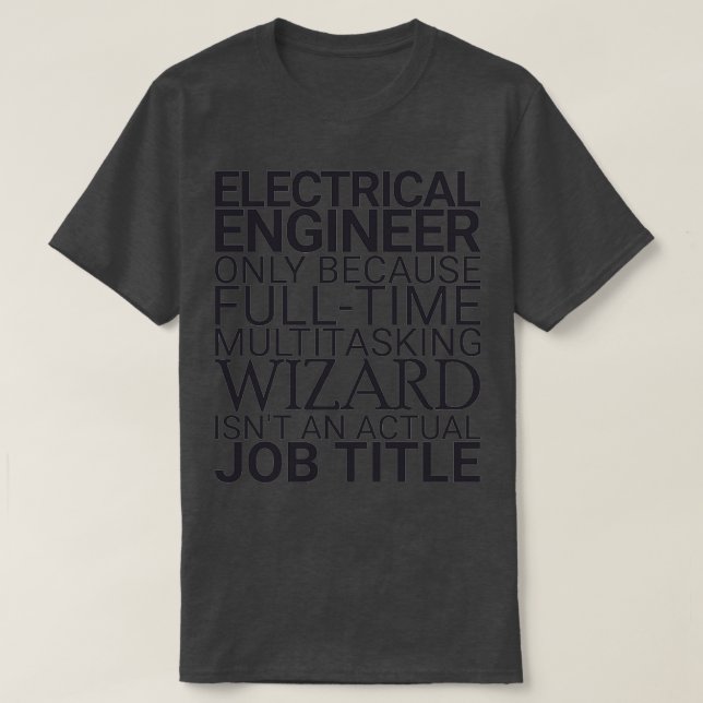 T-shirt Assistant Ingénieur électrique Génie électrique (Design devant)