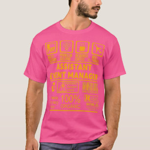 T-shirt ASSISTANT MANAGER D'ÉVÉNEMENT NICE DESIGN 2017 Cla