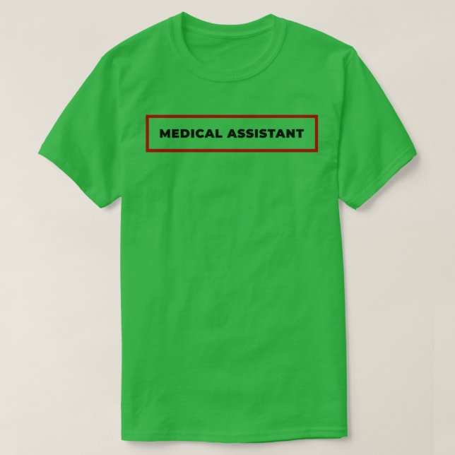 T-shirt Assistant Médicale avec cadre rouge (Design devant)