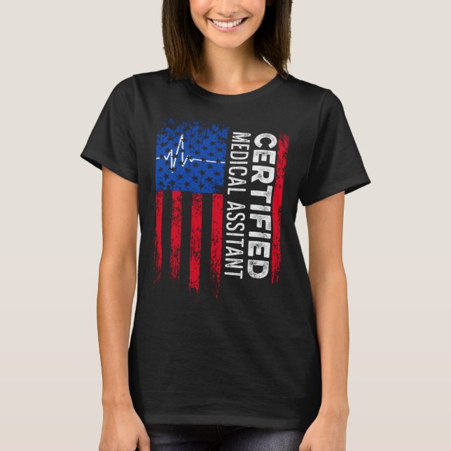 T-shirt Assistant Médicale certifié CMA (Devant)