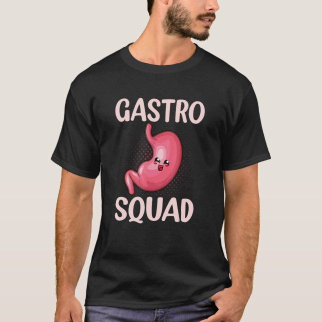 T-shirt Assistant Médicale Gastroentérologie Gastro Squad  (Devant)