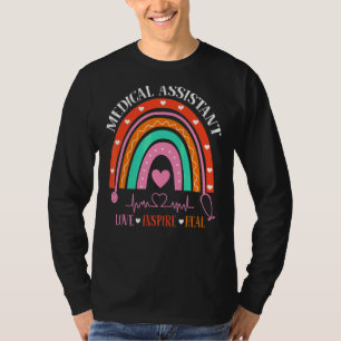 T-shirt Assistant Médicale Rainbow Love Inspire Nur de soi