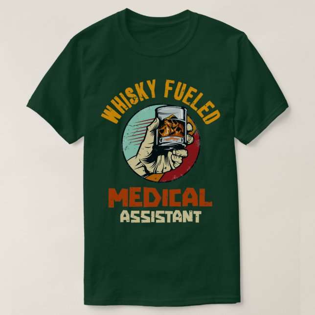 T-shirt Assistant Médicale Whisky (Design devant)