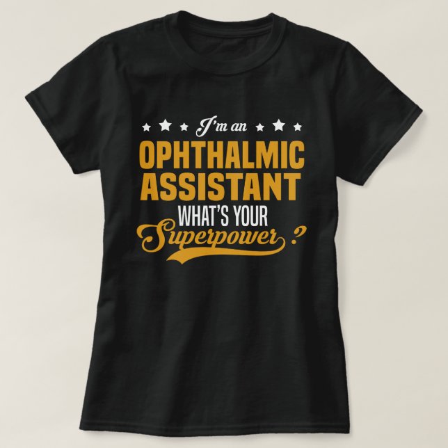 T-shirt Assistant ophtalmique (Design devant)