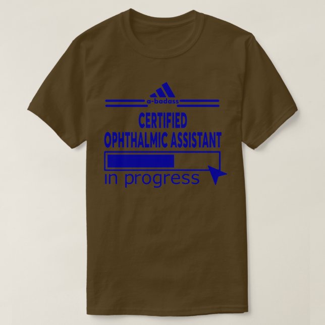T-SHIRT ASSISTANT OPHTHALMIQUE CERTIFIÉ 3 (Design devant)