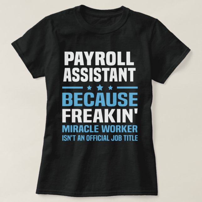 T-shirt Assistant Paie (Design devant)