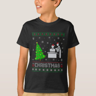 T-shirt Assistant personnel femmes Xmas Arbre éclairage la