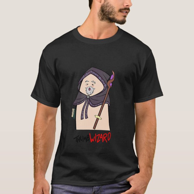 T-shirt Assistant Pouce Imaginaire ironique (Devant)