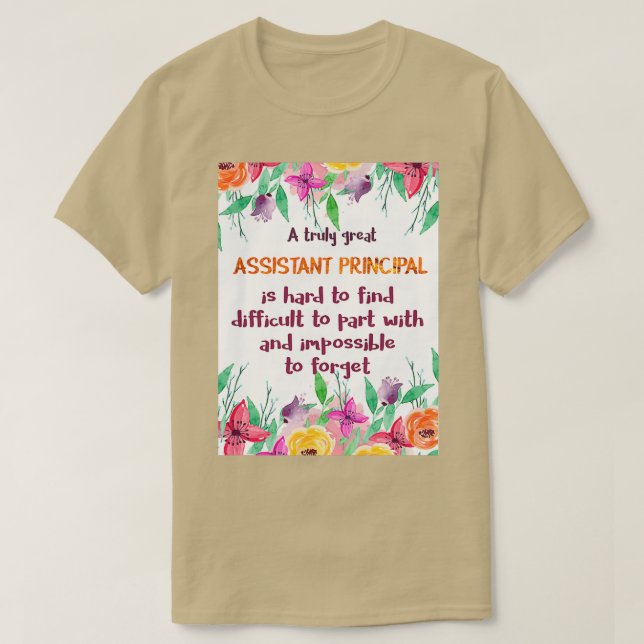 T-shirt Assistant principal cadeau d'adieu de départ cadea (Design devant)