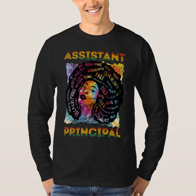 T-shirt Assistant principal des femmes africaines Enseigna (Devant)