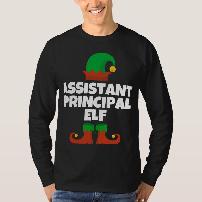 T-shirt Assistant Principal Elf Christmas Funny Cadeau (Devant)