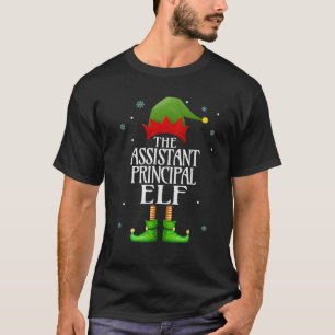 T-shirt Assistant Principal Elf Xmas Funky Family Correspo