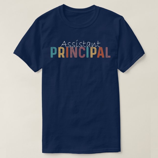 T-shirt Assistant Principal Funky Titre du travail Travail (Design devant)