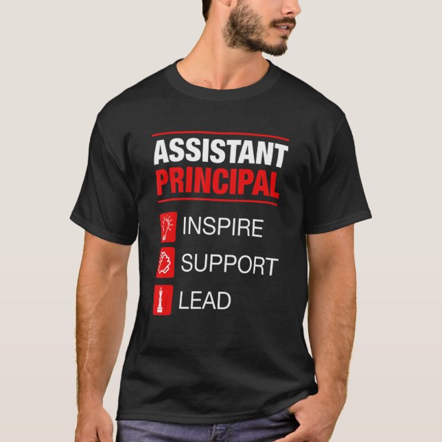 T-shirt Assistant principal Inspire Support Responsable de (Devant)