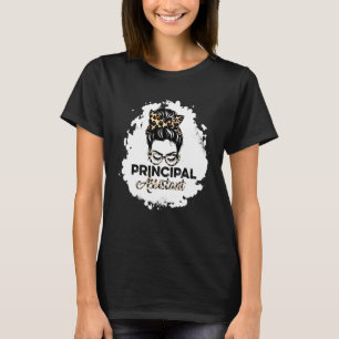 T-shirt Assistant principal Messy Bun Bleached School Work