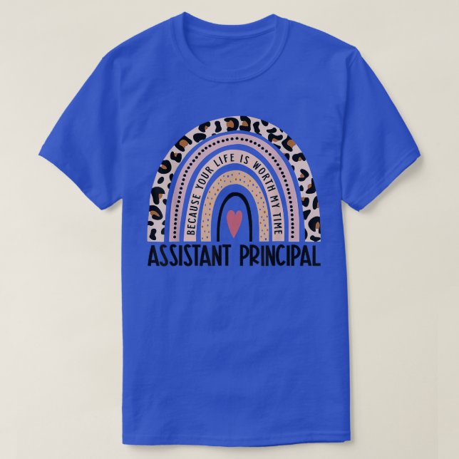 T-shirt Assistant Principal Rainbow Funny Job Title School (Design devant)