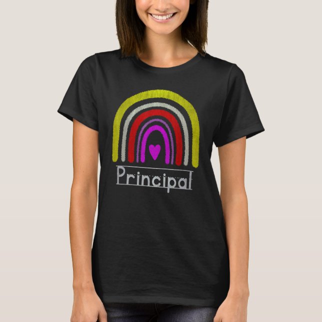 T-shirt Assistant Principal Rainbow Future Principal  Teac (Devant)