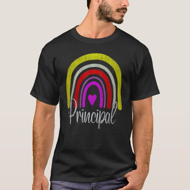 T-shirt Assistant Principal Rainbow Future Principal  Teac (Devant)