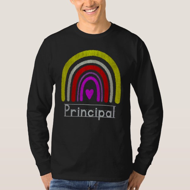 T-shirt Assistant Principal Rainbow Future Principal  Teac (Devant)