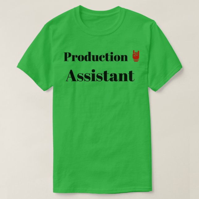 T-shirt Assistant Production (Design devant)