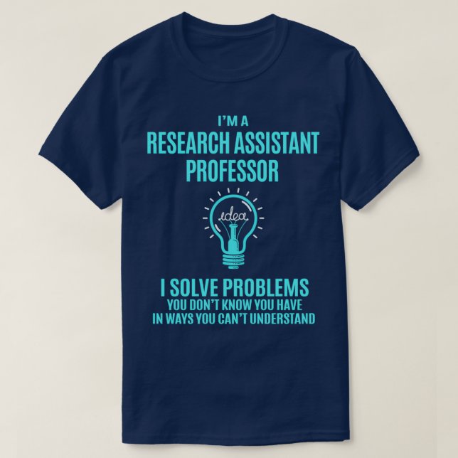 T-shirt Assistant Recherche Professeur adjoint Recherche P (Design devant)