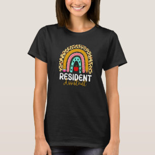 T-shirt Assistant résident Leopard Rainbow Healthcare Doct