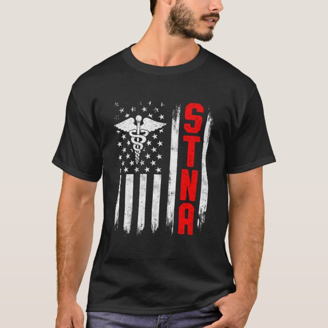 T-shirt Assistant Soins infirmiers testé par l'État Stna (Devant)