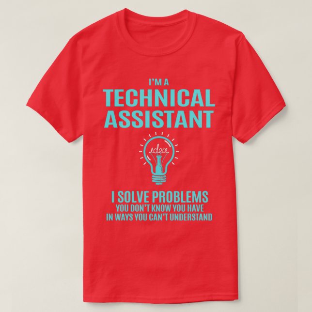 T-shirt Assistant technique Assistant technique I Résoudre (Design devant)