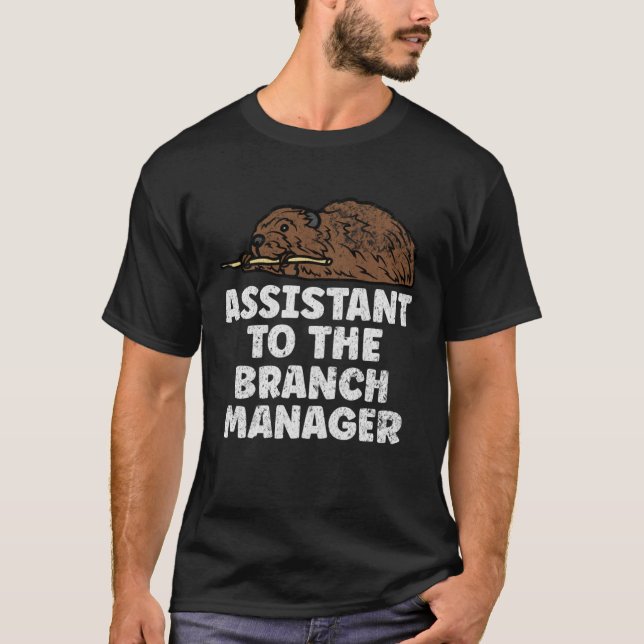 T-shirt Assistant To The Branch Manager Outdoors Animal  B (Devant)