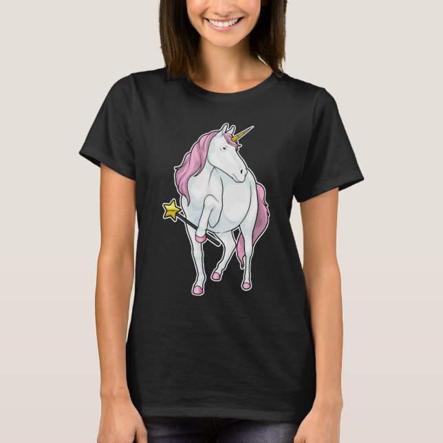 T-shirt Assistant Unicorne Baguette magique (Devant)