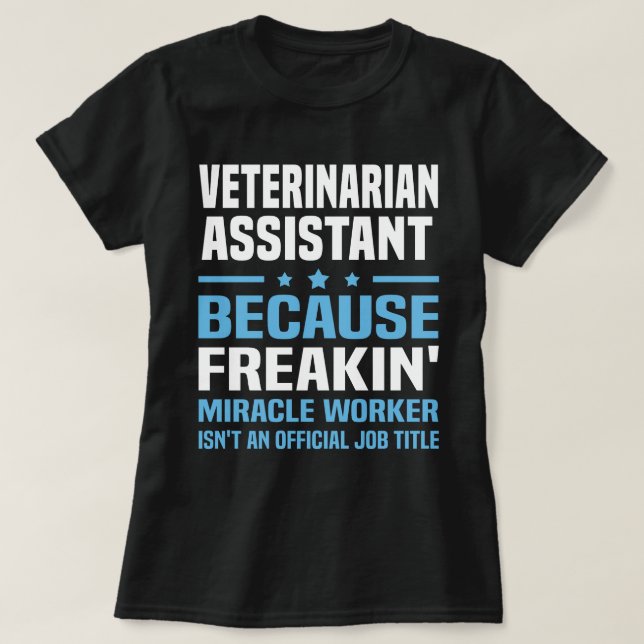 T-shirt Assistant vétérinaire (Design devant)