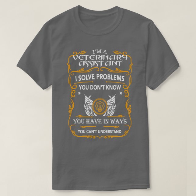 T-SHIRT ASSISTANT VÉTÉRINAIRE 5 (Design devant)