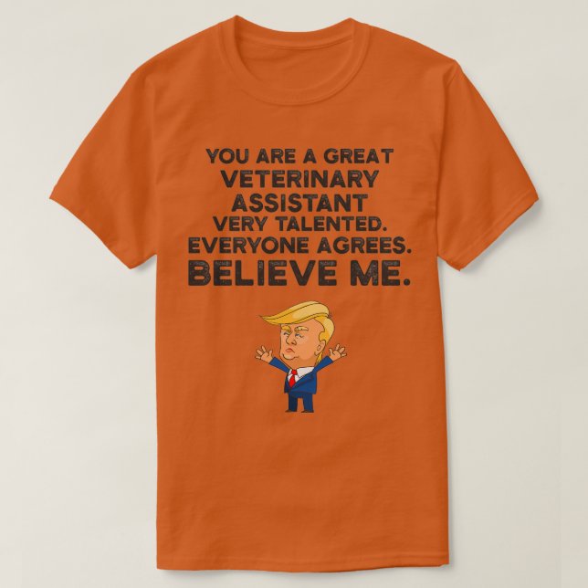 T-shirt Assistant vétérinaire Funny Trump (Design devant)