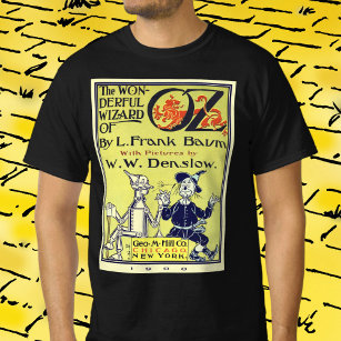 T-shirt Assistant vintage de Oz livre couverture Art, page