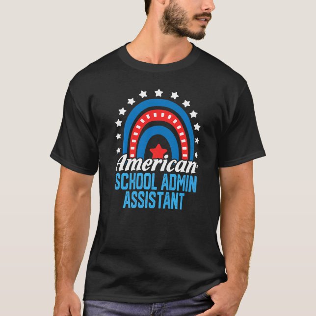T-shirt Assistante administrative de l'école américaine Dr (Devant)