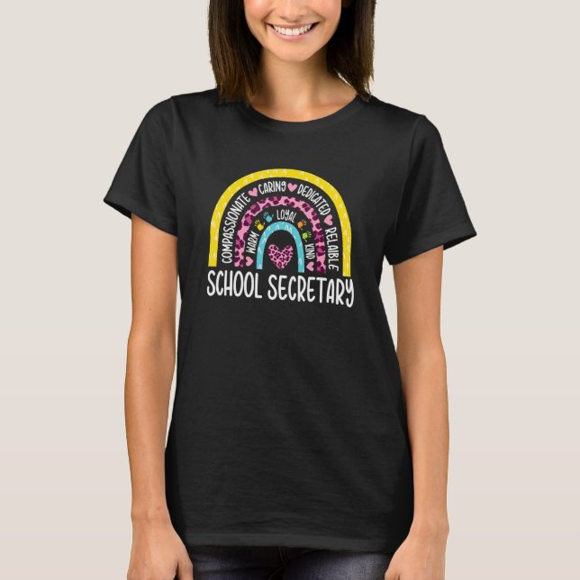 T-shirt Assistante administrative Secrétaire de l'école Ap (Devant)