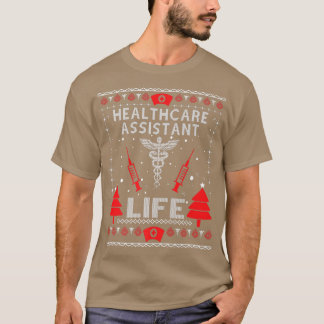 T-shirt Assistante de santé Vie Vilains Chandails de Noël